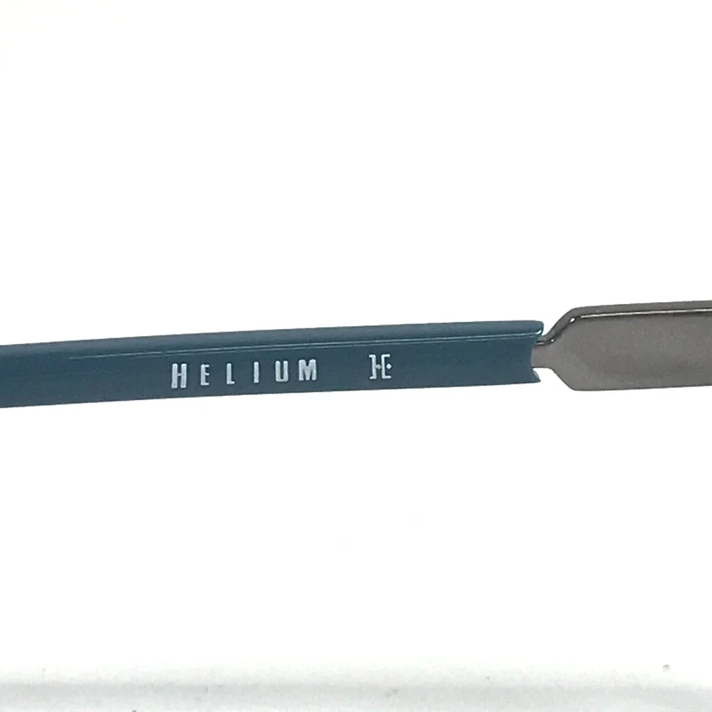Helium Eyeglasses Frames 4438 GUN/MIDNIGHT Blue Gray Square Full Rim 55-16-140